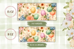 Watercolor Easter Eggs Mug Design, Easter Mug Template Product Image 2