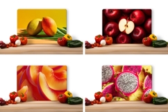 Mango Cutting Board, Peach Cutting Board, Apples PNG Product Image 2