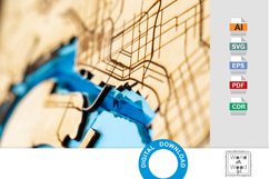 San Diego Bay 3d- Wood Multilayer Laser Cut files Product Image 3