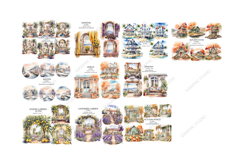 Mega Sublimation Bundle, Mediterranean Png, Porch Png Product Image 2