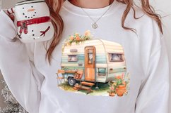 Watercolor Caravan Clipart, Caravan Clipart, Caravan Product Image 2