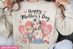 Floral Mama Mom Sublimation PNG Product Image 1