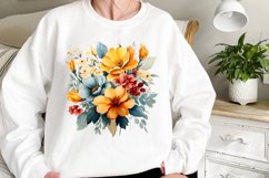 Spring Garden Clipart, Flowers Sublimation Designs Product Image 2