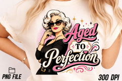 Aged to Perfection Halftone DTF Design Product Image 2