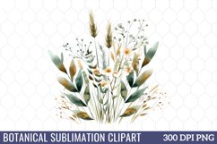Botanical Sublimation Clipart Product Image 1