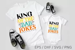 King of the dad jokes SVG Design, Father's Day SVG Design Product Image 2