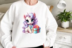 Birthday Unicorn Sublimation Clipart Product Image 2