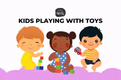 Toddler Moments Collection: Kids Playing with Toys Product Image 2