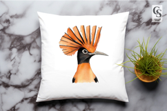 Watercolor Crested Bird Clipart Sublimation PNG Product Image 3