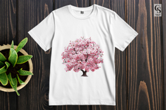 Pink Cherry Blossom Clipart Sublimation PNG Product Image 2
