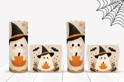 Doodle Halloween Tumbler, Halloween Ghost Tumbler Template Product Image 2