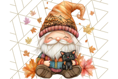 Spooky Cute Halloween Gnome PNG Clipart, Witch Ghost Bat Product Image 2
