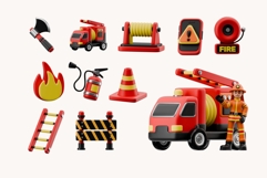 3D Fire Fighter Element Bundle Product Image 2