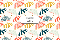 Colorful Beach Umbrella Seamless Coastal Summer Pattern Product Image 1