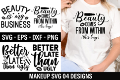 Makeup SVG Designs - Makeup T Shirt Design Product Image 1