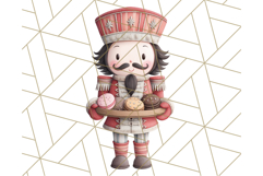 Nutcracker Clipart, Festive Holiday Toy Soldier PNG Art Product Image 2
