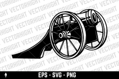 Illustration of ancient cannon. Design element for logo Product Image 2