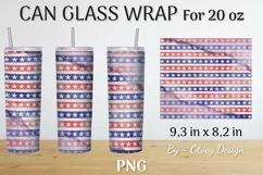 PATRIOTIC Tumbler Wrap Sublimation, 20 oz Patriotic Tumbler Product Image 3