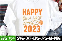 Happy New Year 2023 SVG Cut File,New Year SVG Cut File Product Image 2