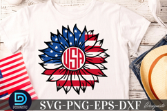 USA SVG, Sunflower SVG Product Image 3