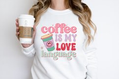 Coffee is my valentine Retro Valentine Day sublimation Desig Product Image 2