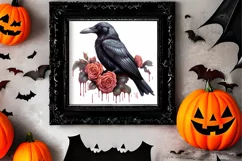 Gothic Halloween Watercolor Clipart PNG, Halloween PNG Product Image 2