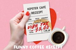 Funny Expensive Coffee Receipt, Sublimation BUNDLE PNG. Product Image 7