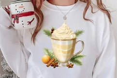 Christmas Drink Clipart Sublimation, Christmas PNG Product Image 2