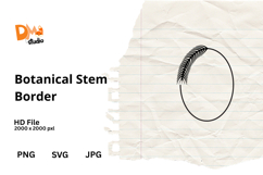 Botanical Stem Border Frame Product Image 1