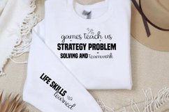 Games teach us strategy problem solving and teamwork SVG PNG Product Image 1