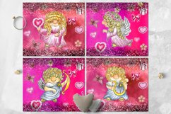 Valentine Cupid sublimation | Skinny tumbler design bundle Product Image 2