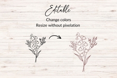 May Birth Flower Bouquet SVG - Lily of the Valley Product Image 2