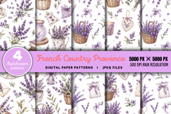 French Country Provence Digital Paper JPG Product Image 1