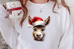 Christmas Farm Animal Peeking Clipart Sublimation Product Image 2