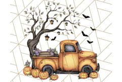 Halloween Cottagecore Truck PNG Clipart, Fall Style Clip Art Product Image 2
