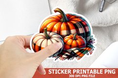 Pumpkin Howdy Sticker| Halloween Pumpkin Sticker Product Image 1