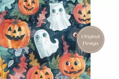 Halloween Pumpkins Tumbler Wrap, Cartoon Pumpkins Tumbler Product Image 2