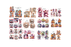 Huge Bundle, Halloween Mega Clipart Bundle, Fall Clipart Product Image 3