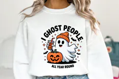 I Ghost People Svg | Halloween Svg | Shirt Svg Product Image 2