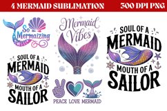 Mermaid Sublimation PNG Product Image 1
