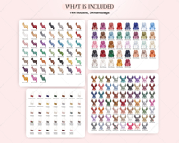 Lux Christmas Girls Clipart Portrait Creator Product Image 2