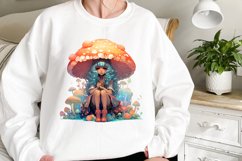 Glitter Mushroom Fairy Sublimation Clipart Product Image 2