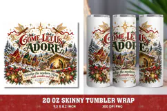 Light of the World 20oz Tumbler Wrap, Christian Christmas Na Product Image 1