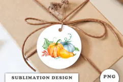 Watercolor Autumn Pumpkins png Product Image 2
