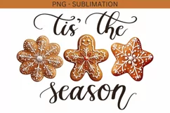 Tis the Season, Gingerbread Man, Christmas Cookies Product Image 1