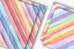 Pastel Stripe Pattern Digital Paper Product Image 2
