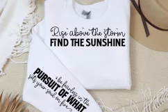 Rise above the storm find the sunshine Sleeve SVG PNG Product Image 2