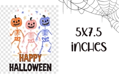 Happy Halloween Towel Design, Funny Halloween Skull PNG Product Image 2