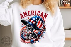 American Sublimation - 4th Of July Skeleton PNG Design Product Image 1