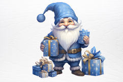 Watercolor Christmas blue Clipart PNG Product Image 2